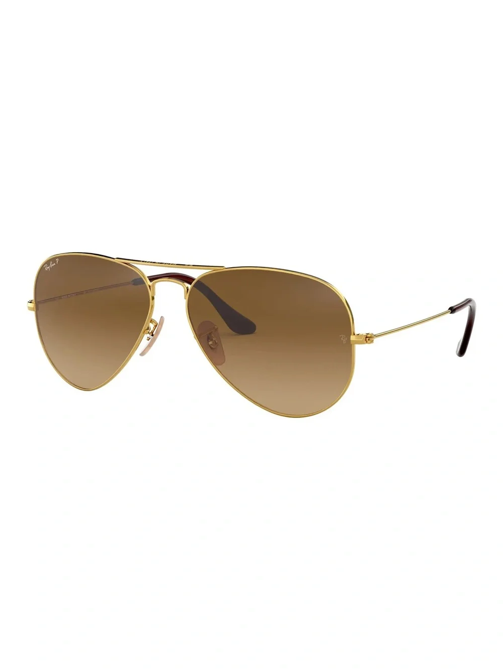 Ray-Ban Aviator Sunglasses in Gold with Brown Gradient Lenses